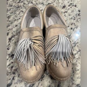 J/SLIDES Raoul Metallic Tassel Espadrille Loafers